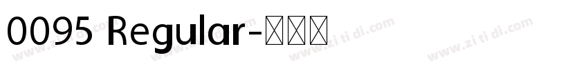 0095 Regular字体转换